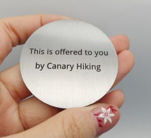 medaille canary hiking